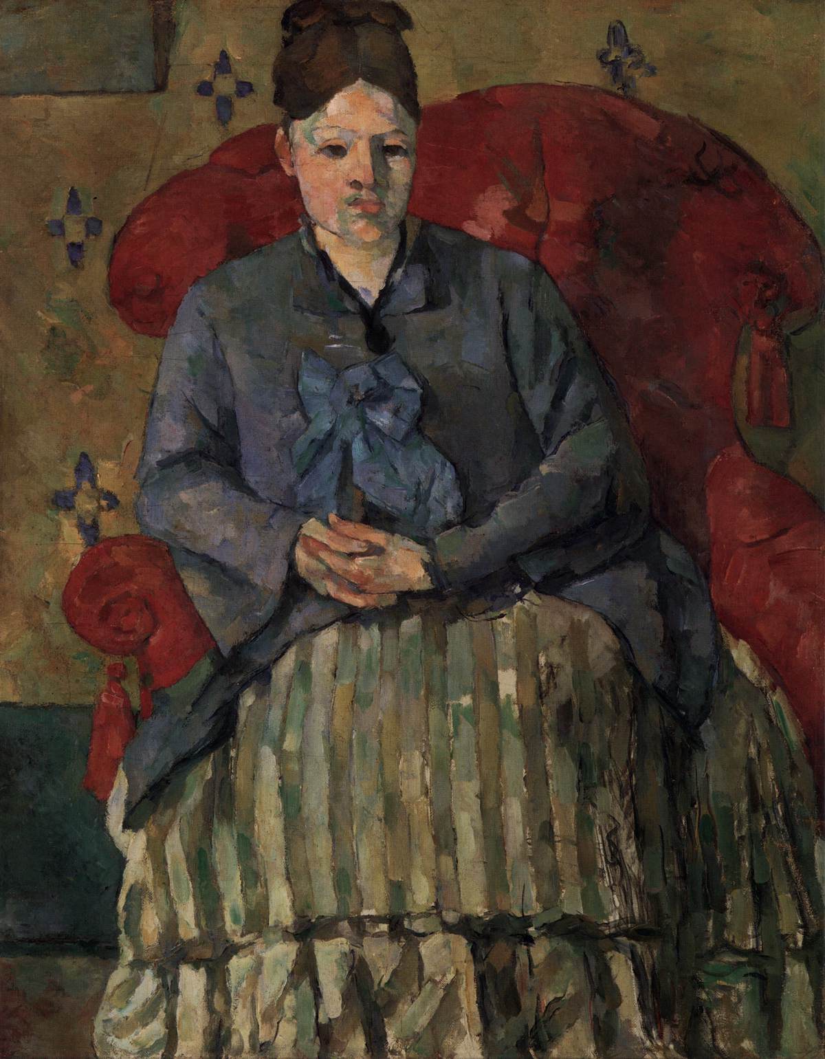 Madame Cézanne in a Red Armchair by CÉZANNE, Paul