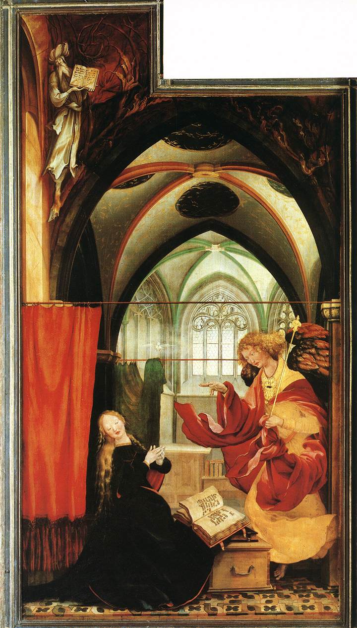 The Annunciation by GRÜNEWALD, Matthias