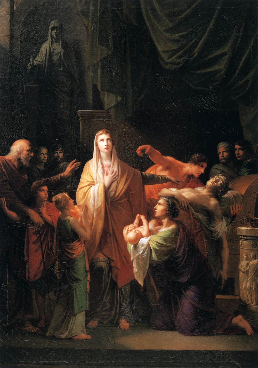 Alcestis Sacrifices Herself for Admetus by FÜGER, Friedrich Heinrich