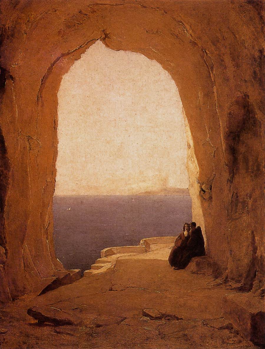 Grotto in the Gulf of Naples by BLECHEN, Karl