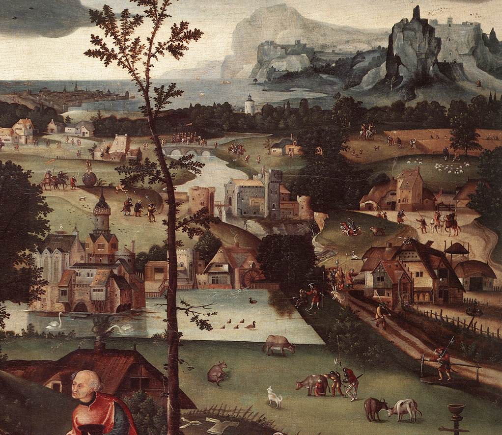 Landscape with the Rest on the Flight (detail) by PATENIER, Joachim