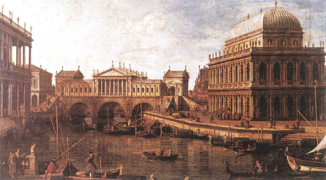 Capriccio: a Palladian Design for the Rialto Bridge, with Buildings at Vicenza by