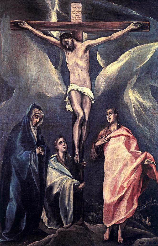 Christ on the Cross with the Two Maries and St John by