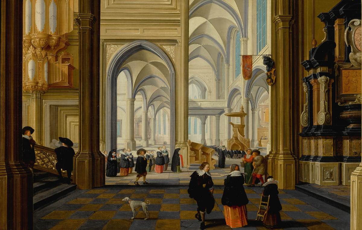 Imaginary Church Interior by DELEN, Dirck van