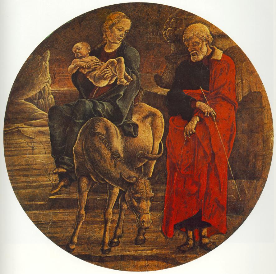 Flight to Egypt (from the predella of the Roverella Polyptych) by TURA, Cosmè