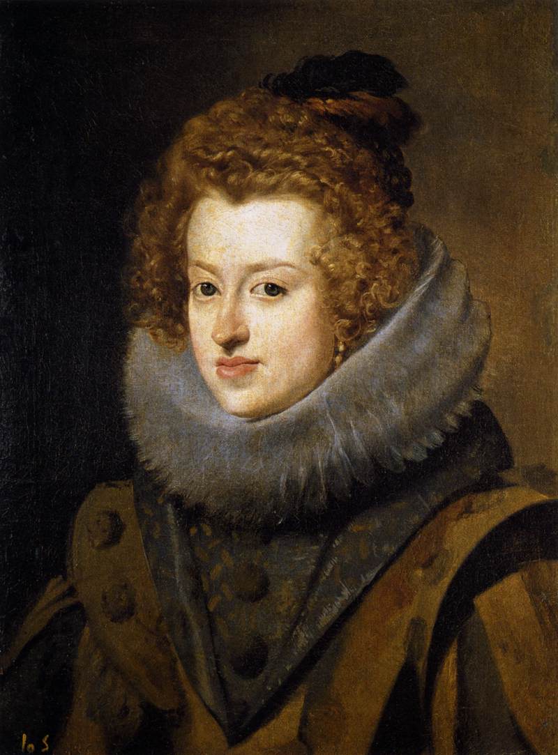 Infanta Doña María, Queen of Hungary by VELÁZQUEZ, Diego Rodriguez de Silva y