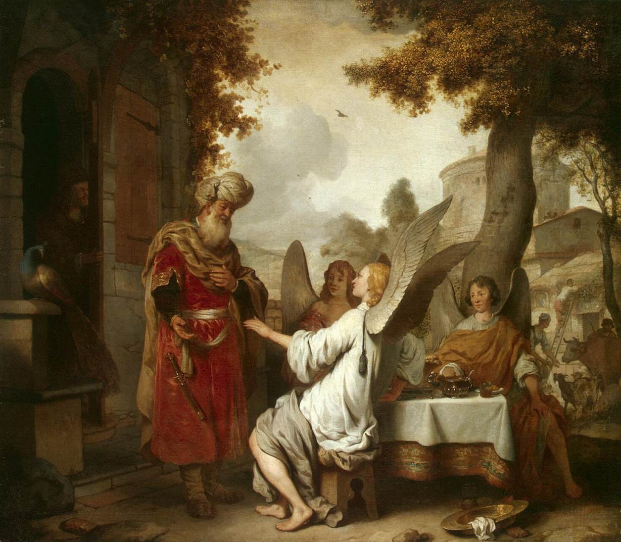 Abraham and the Three Angels by EECKHOUT, Gerbrand van den