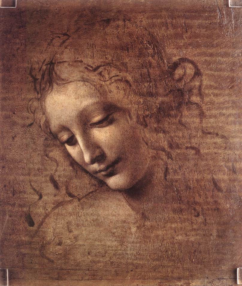 Female head (La Scapigliata) by LEONARDO da Vinci