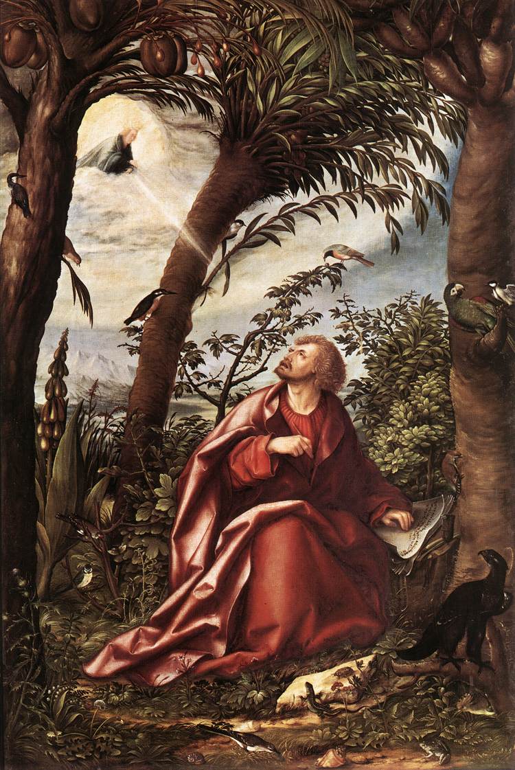 St John Altarpiece: St John the Evangelist in Patmos (central panel) by