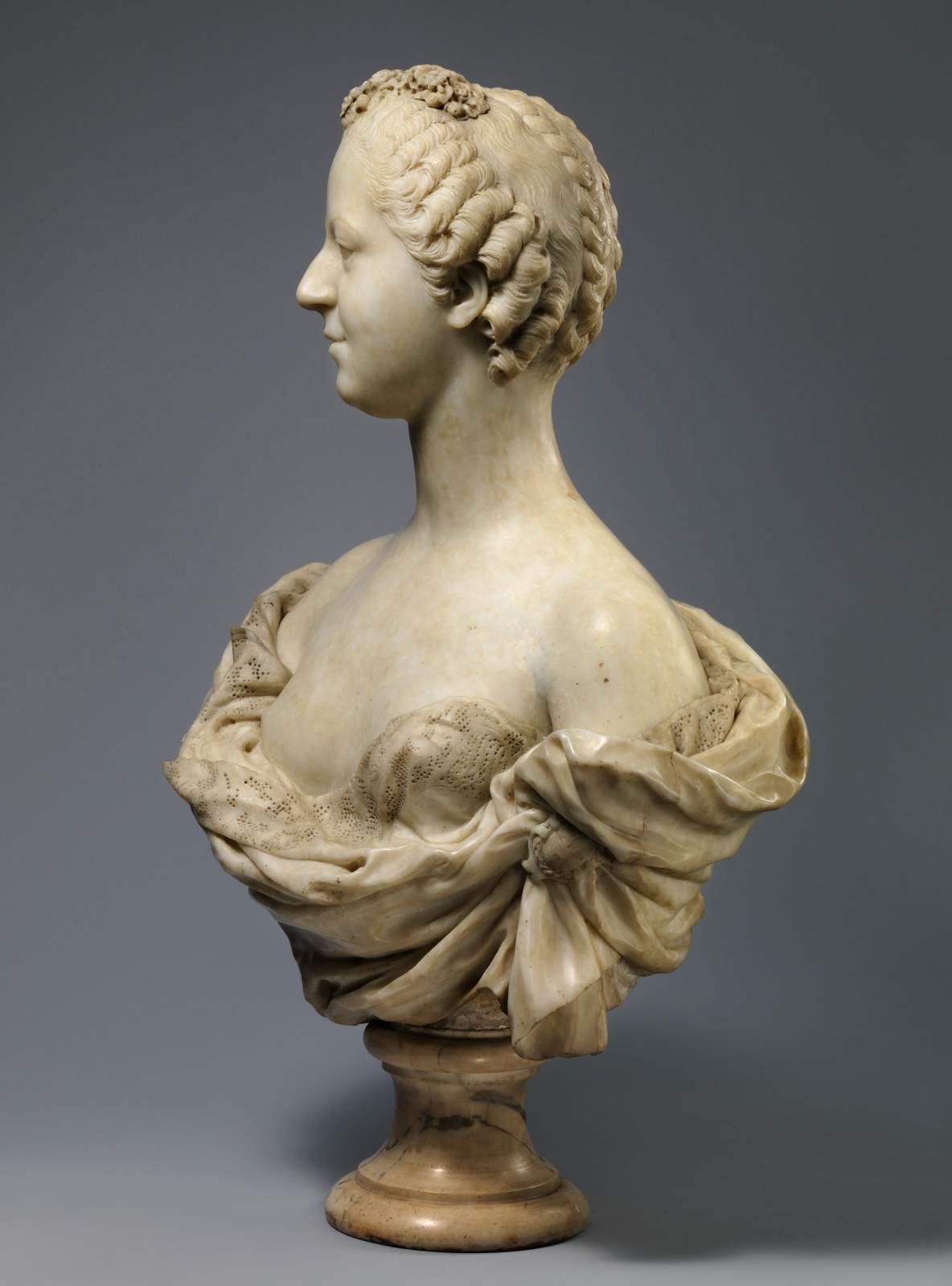 Bust of Madame de Pompadour by PIGALLE, Jean-Baptiste