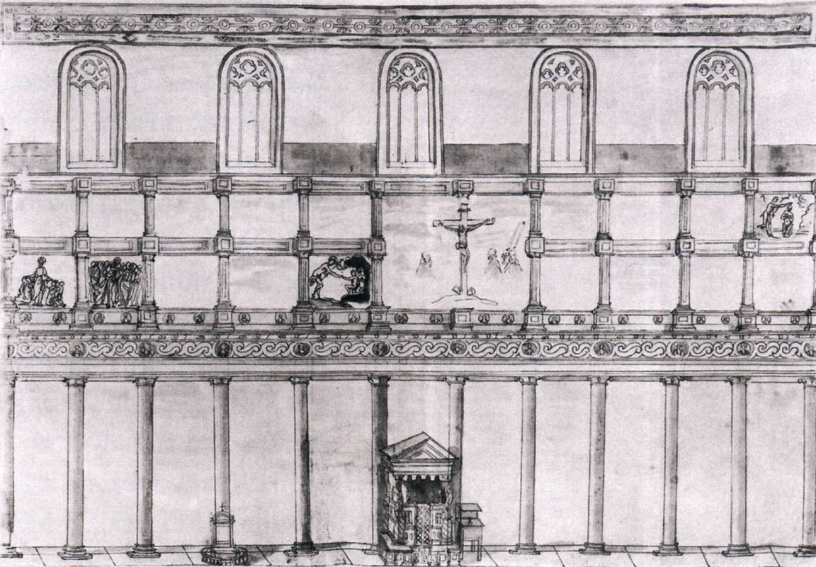 South elevation of the nave, Old St. Peter's, Rome by GRIMALDI, Giacomo