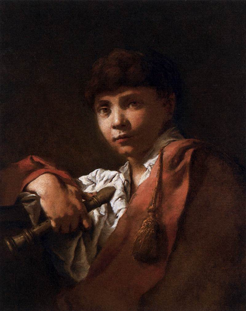 Boy with Flute by MAGGIOTTO, Domenico