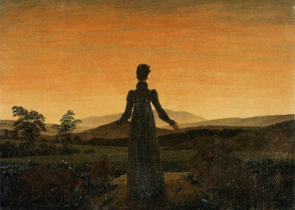 Woman before the Rising Sun (Woman before the Setting Sun) by FRIEDRICH, Caspar David