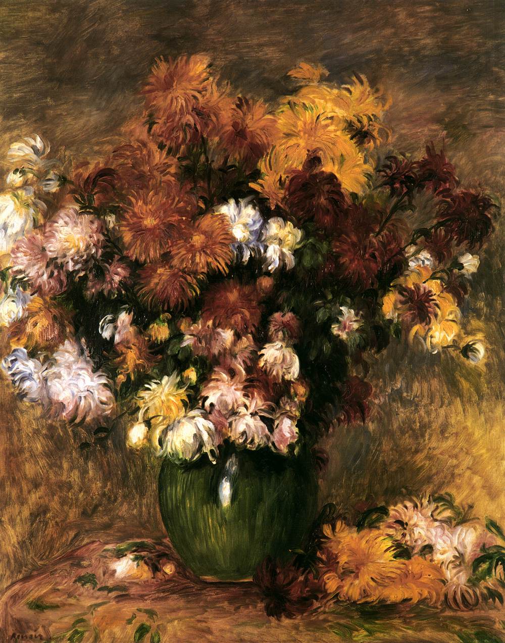 Bouquet of Chrysanthemums by RENOIR, Pierre-Auguste