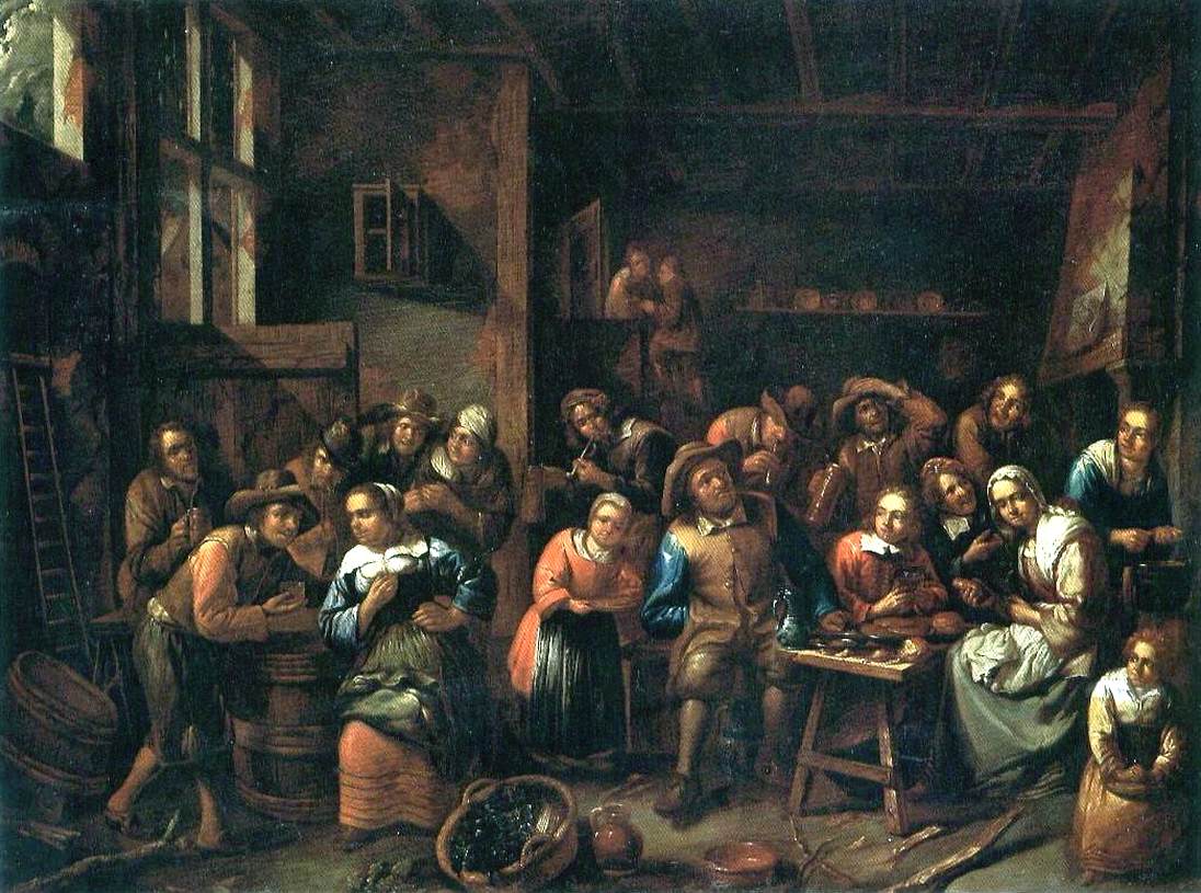 Peasants in a Tavern by TILBORGH, Gillis van