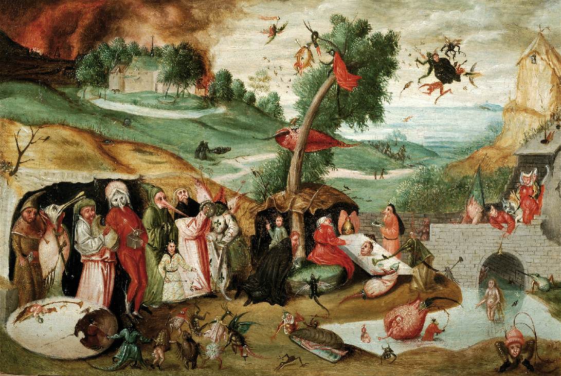 Temptation of St Anthony in a Panoramic Landscape by MANDIJN, Jan