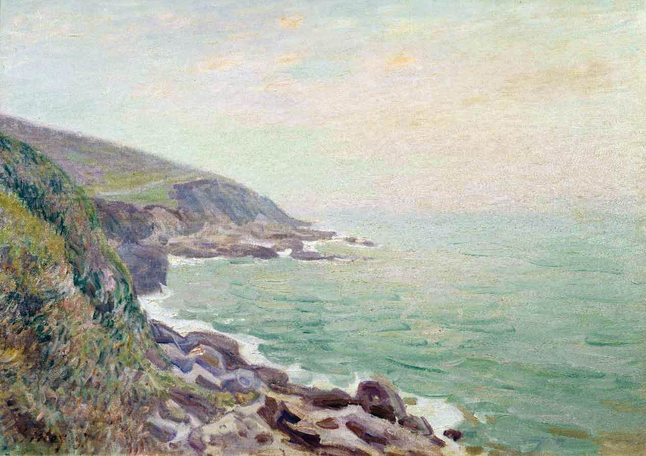 On the Cliffs, Langland Bay, Wales by