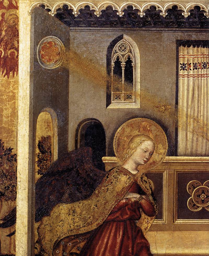 Annunciation (detail) by GENTILE DA FABRIANO