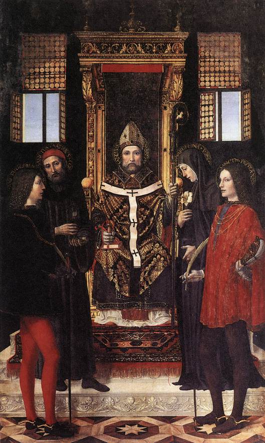 St Ambrose with Saints by