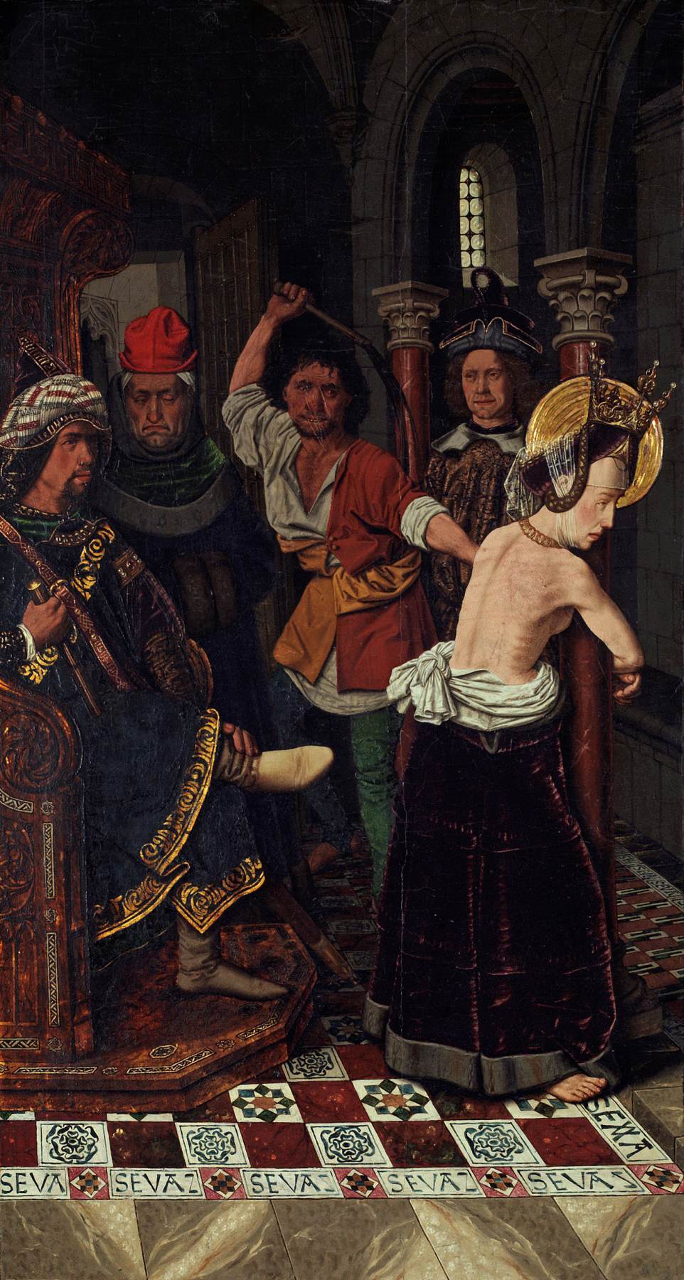 The Flagellation of Saint Engracia by BERMEJO, Bartolomé