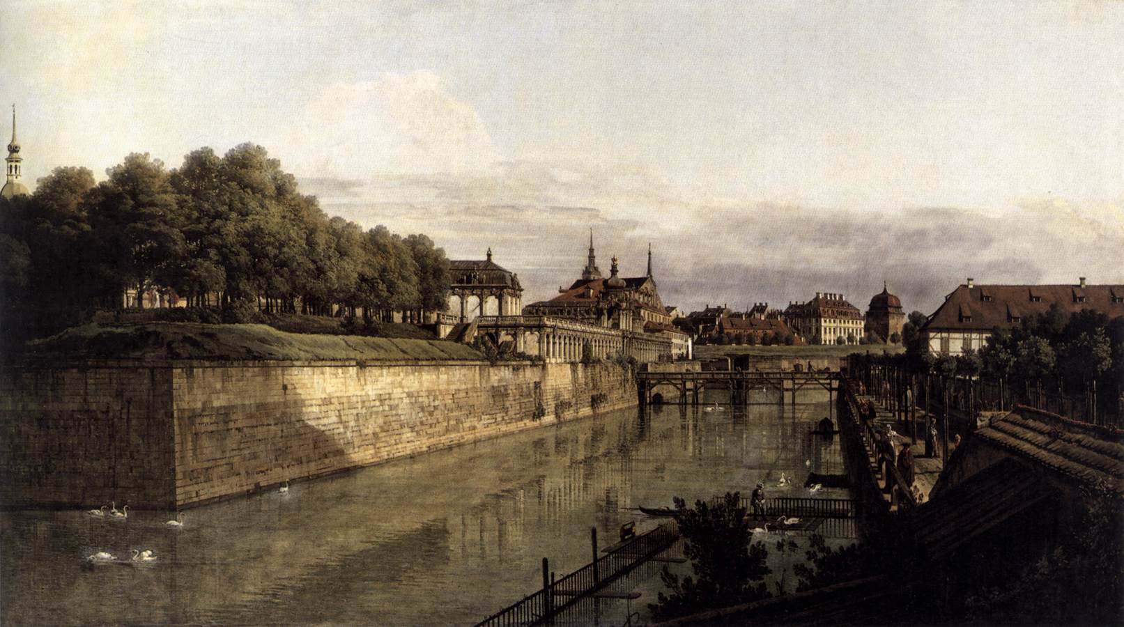 The Moat of the Zwinger in Dresden by BELLOTTO, Bernardo