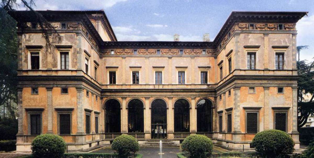 View of the main front by PERUZZI, Baldassare