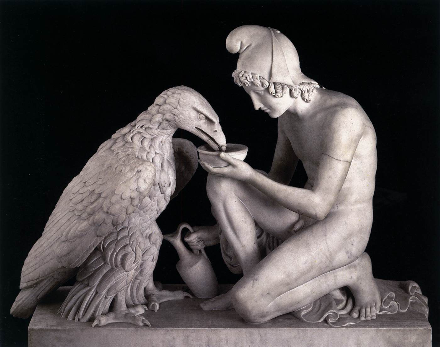 Ganymede Waters Zeus as an Eagle by THORVALDSEN, Bertel