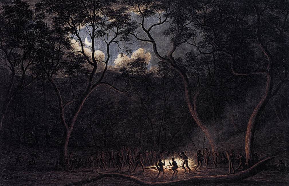 A Corroboree in Van Diemen's Land by