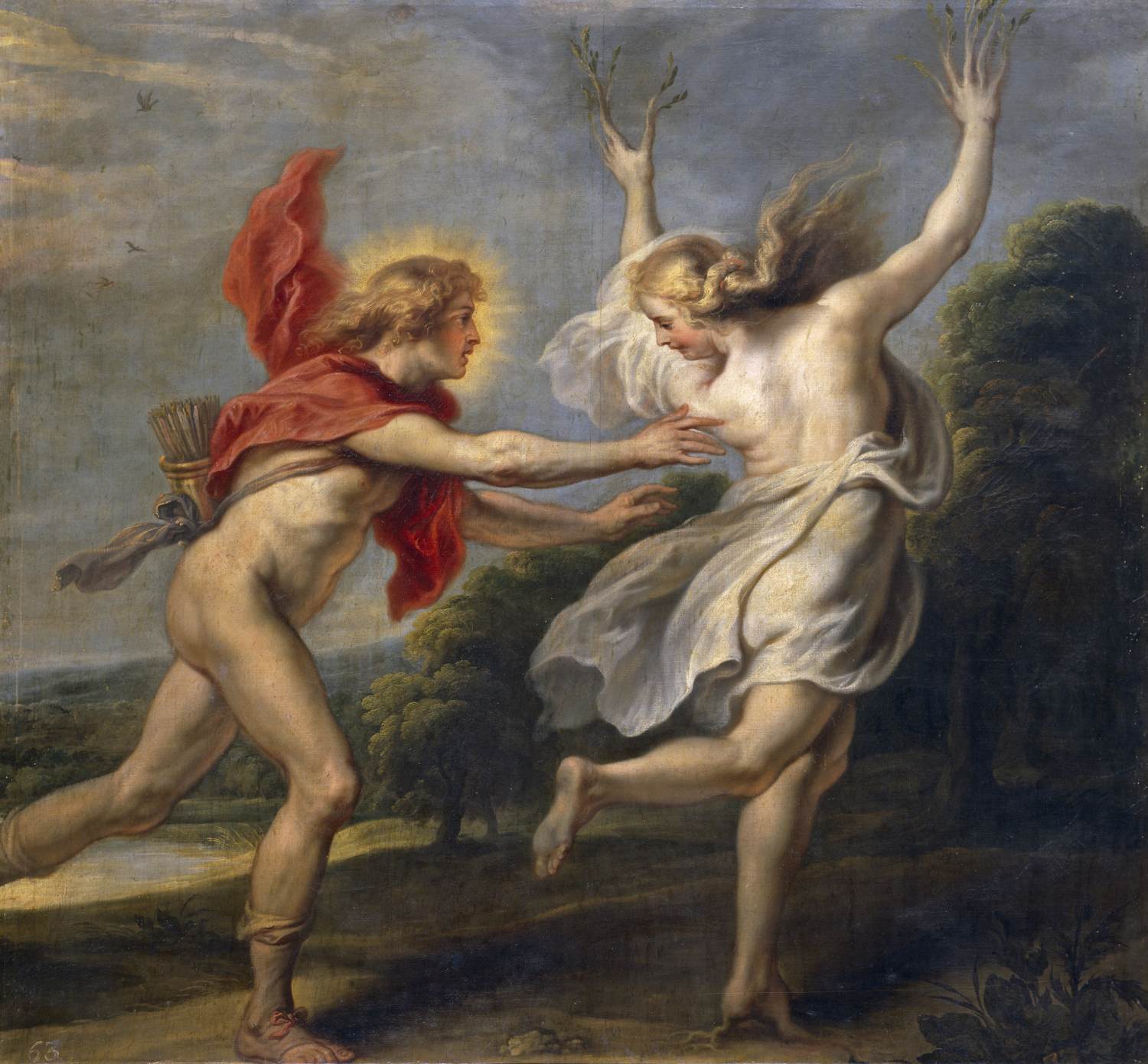 Apollo Chasing Daphne by THULDEN, Theodor van