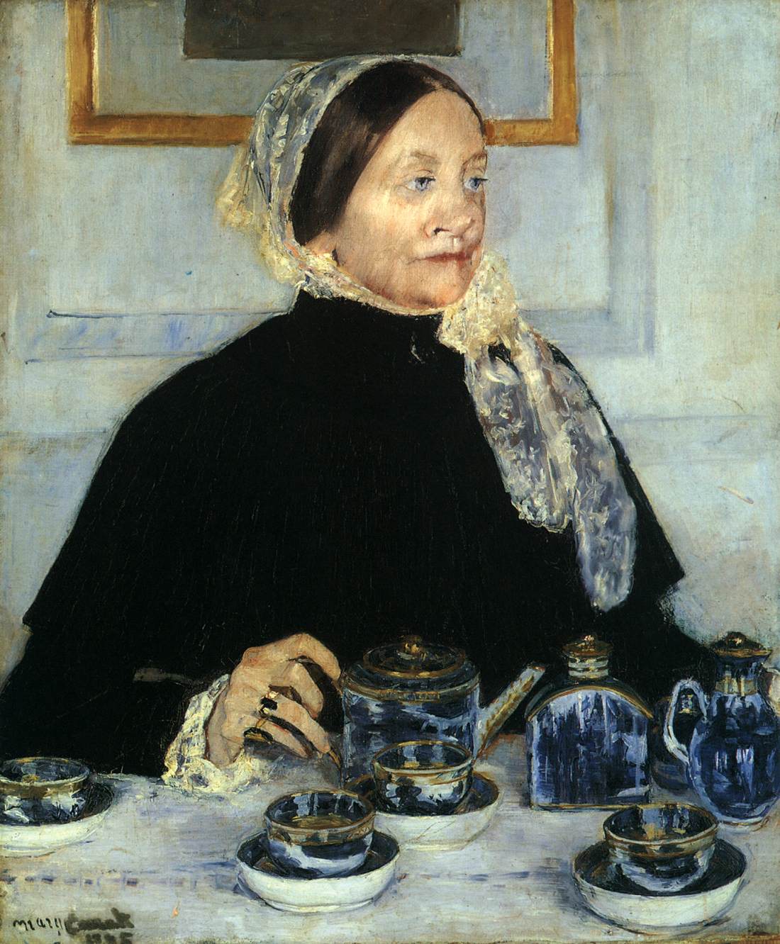 Lady at the Tea Table by CASSATT, Mary