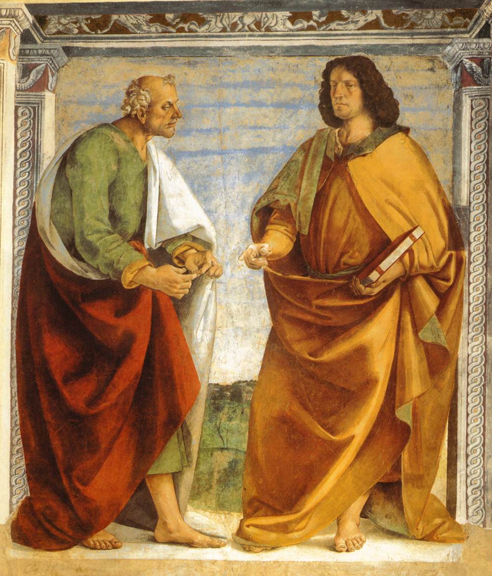 Pair of Apostles in Dispute by SIGNORELLI, Luca