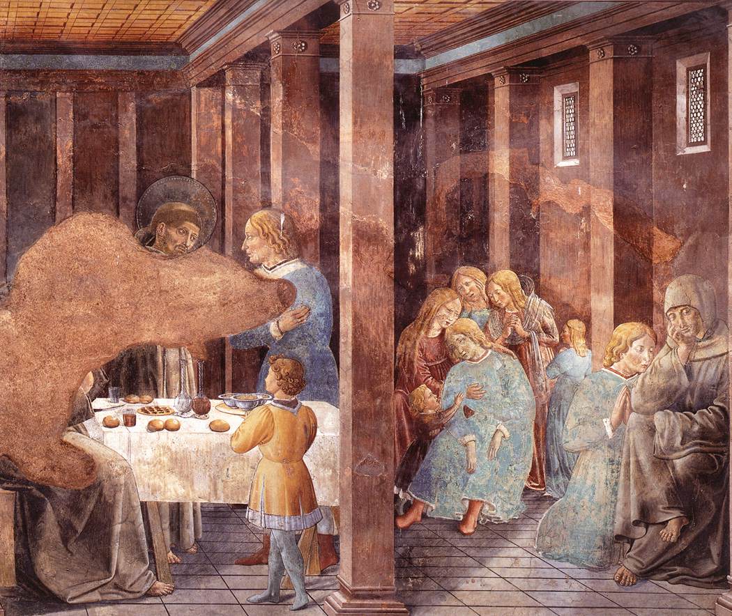 Scenes from the Life of St Francis (Scene 8, south wall) by GOZZOLI, Benozzo