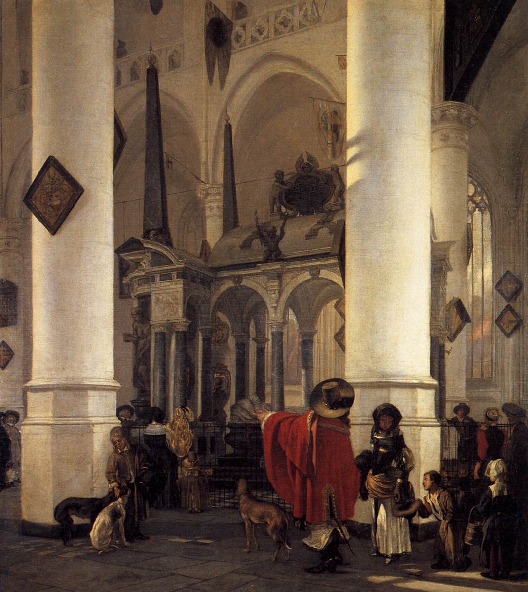 View of the Tomb of William the Silent in the New Church in Delft by WITTE, Emanuel de