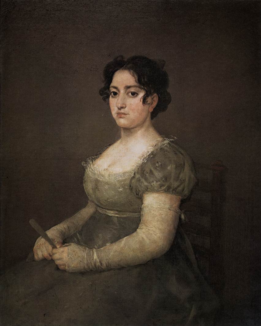 Portrait of a Lady with a Fan by GOYA Y LUCIENTES, Francisco de