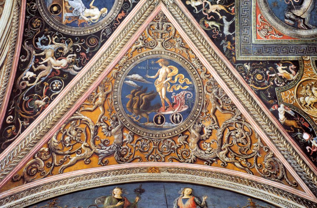 Ceiling decoration (detail) by PERUGINO, Pietro