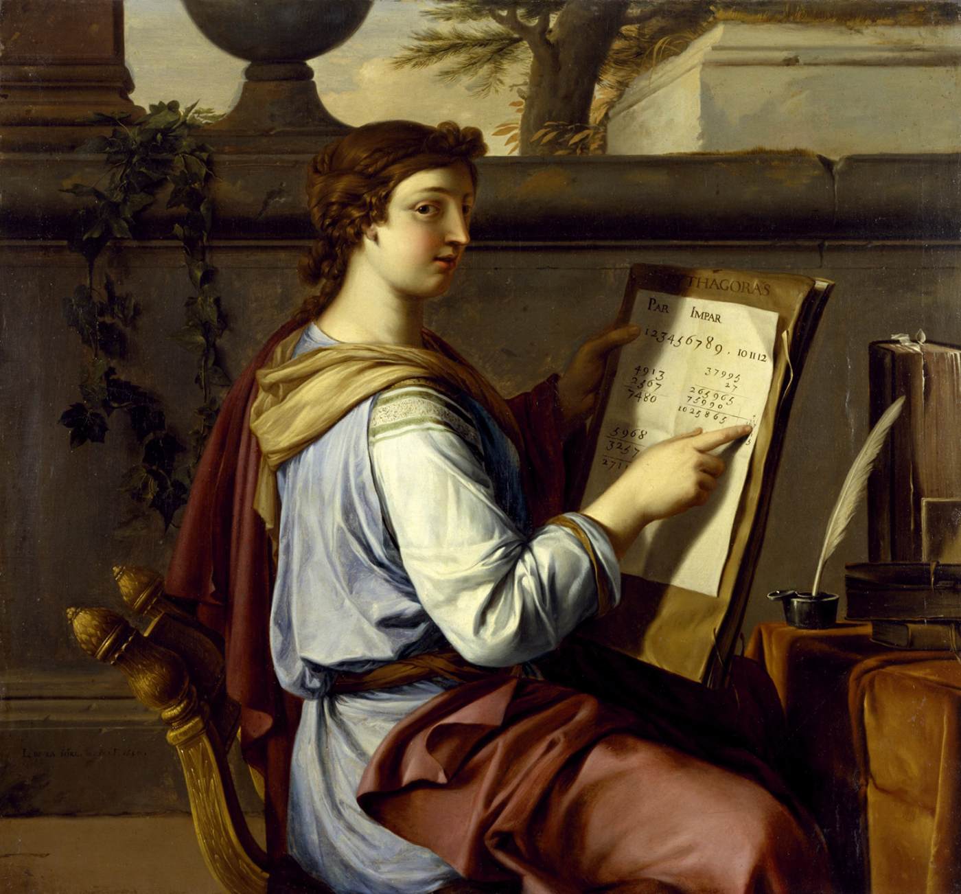 Allegory of Arithmetic by LA HYRE, Laurent de