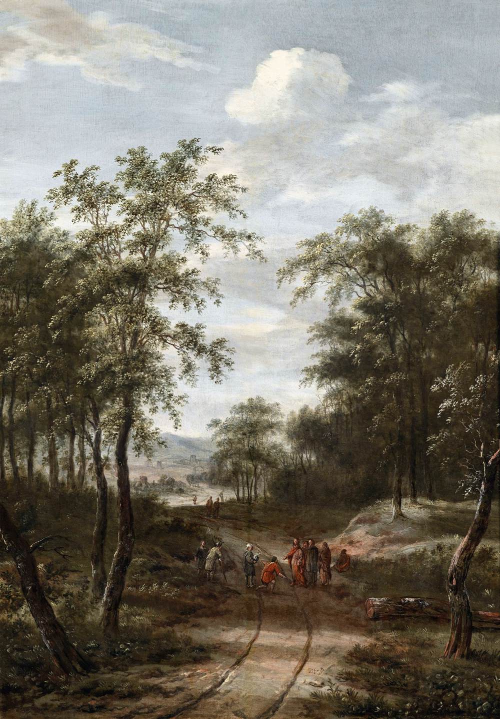 Wooden Landscape with Christ and the Apostles by VERBURGH, Dionijs