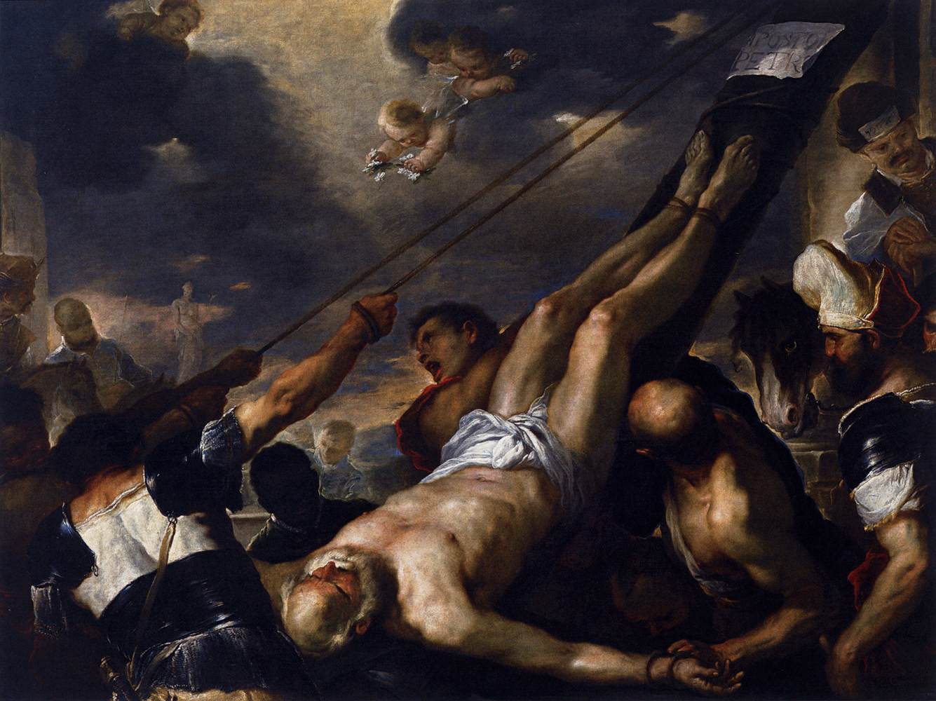 Crucifixion of St Peter by GIORDANO, Luca