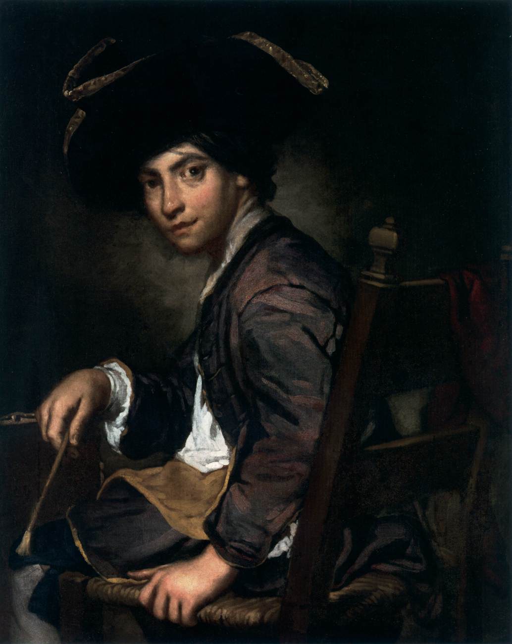 Young Painter in His Studio by GHISLANDI, Giuseppe