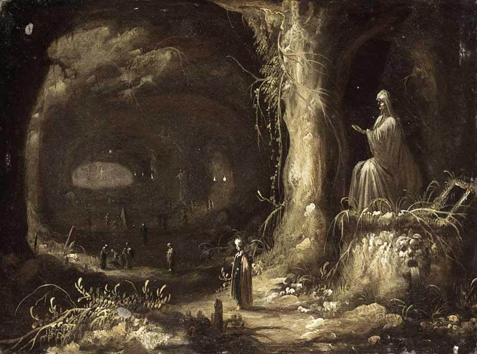 Interior of a Grotto by TROYEN, Rombout van