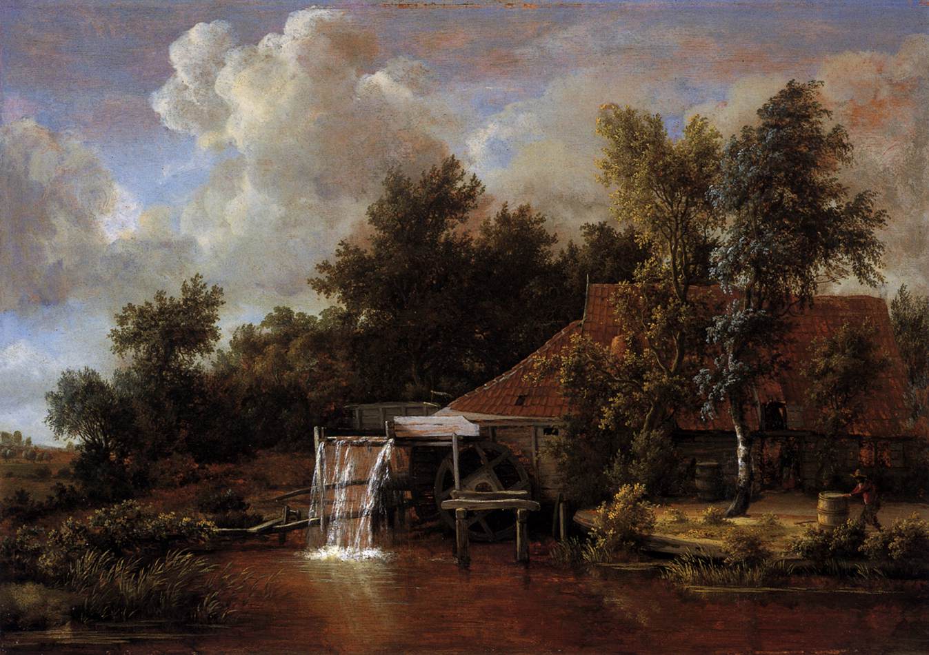 A Watermill by HOBBEMA, Meyndert