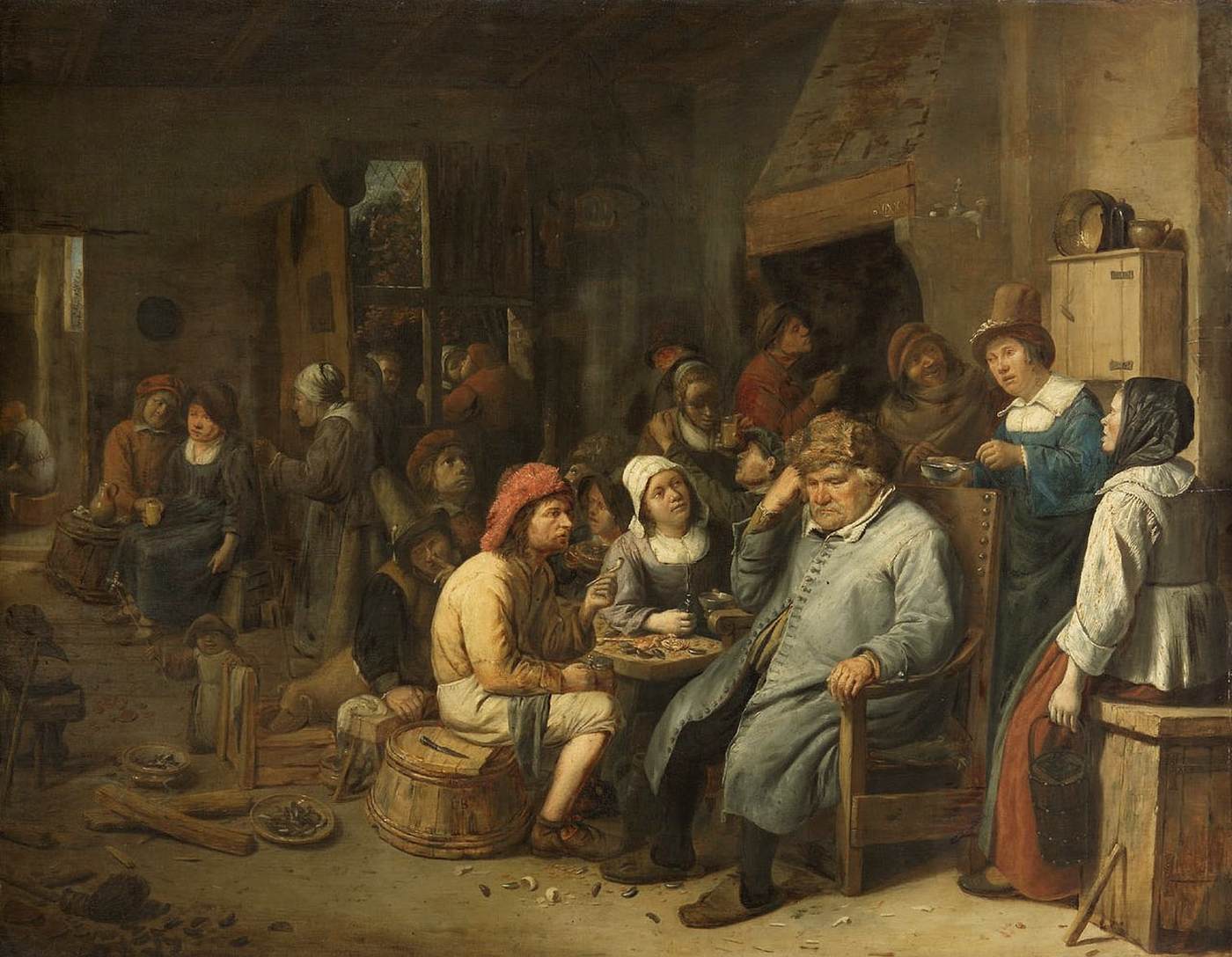 Company of Peasants in a Tavern by CRAESBEECK, Josse van