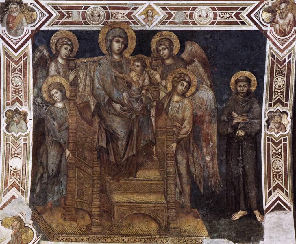 Madonna Enthroned with the Child, St Francis and Four Angels by