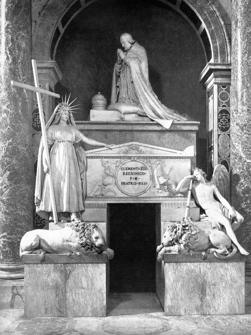 Tomb of Pope Clement XIII by CANOVA, Antonio