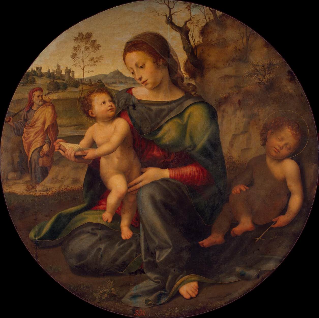 Holy Family with St John the Baptist by BUGIARDINI, Giuliano