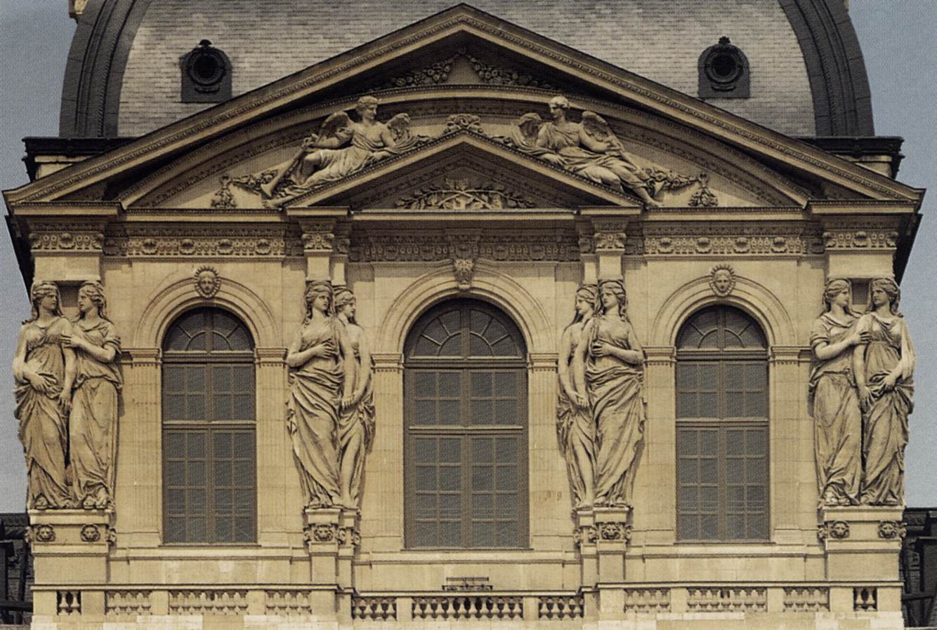 Caryatids on the Pavillon de l'Horloge by