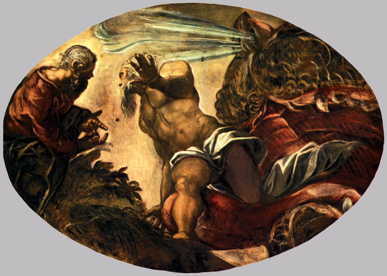 Jonah Leaves the Whale's Belly by TINTORETTO