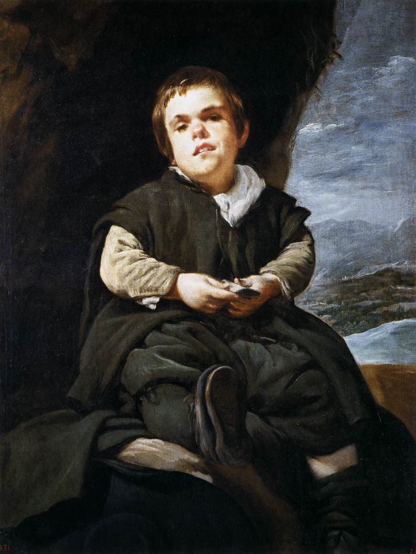 "The Dwarf Francisco Lezcano, Called "El Niño de Vallecas" by VELÁZQUEZ, Diego Rodriguez de Silva y