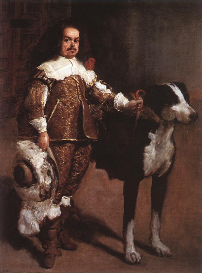 Court Dwarf Don Antonio el Inglés by VELÁZQUEZ, Diego Rodriguez de Silva y