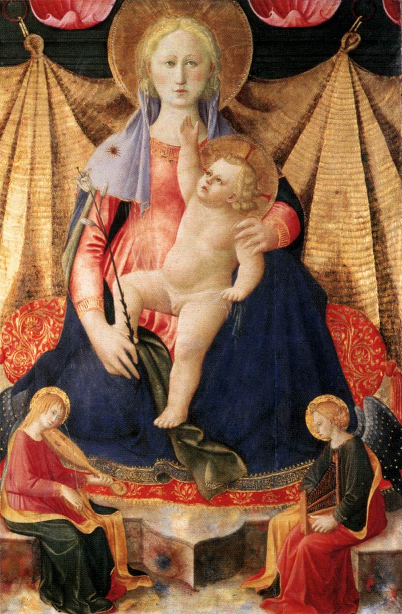 Madonna of Humility with Two Musician Angels by